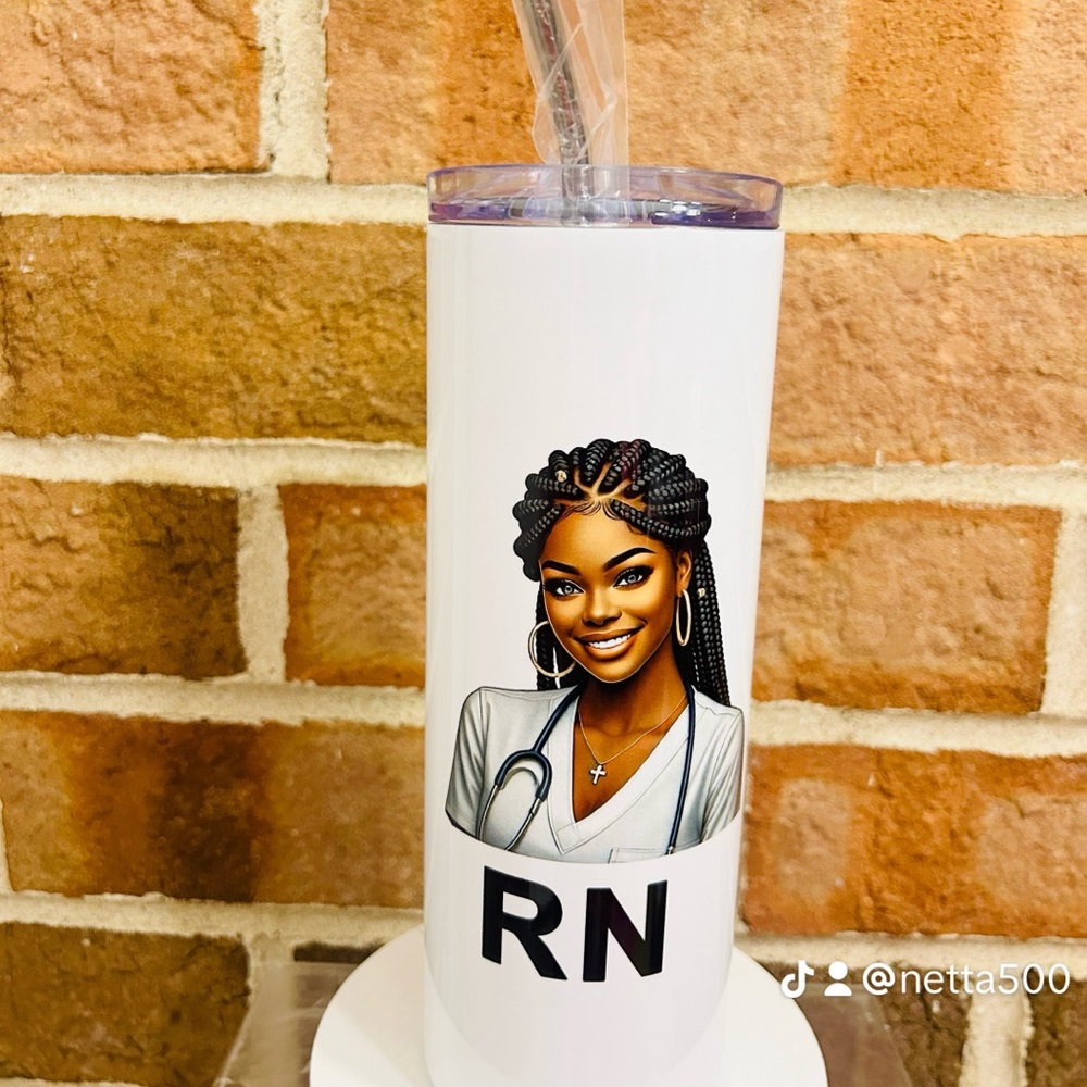 Nurse RN Stainless Steel Tumbler